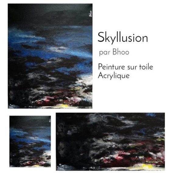 tableau skyllusion, illusion, thinkofit.fr,bhoo,think of it,tableau,peinture,toile,original,