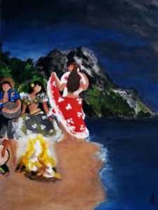 Le tableau séga représente la danse de l'île Maurice, par Bhoo pour Think of it sur thinkofit.fr,